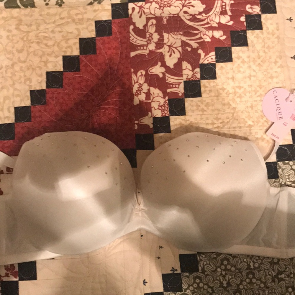 Diamond Sparkly Cacique Plunge Bra